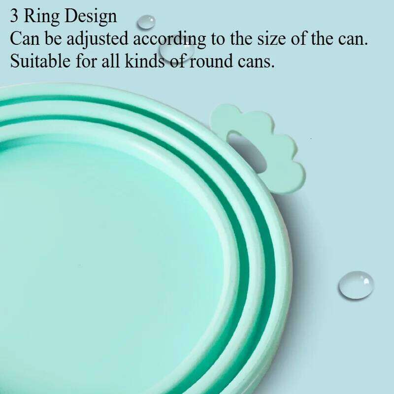 Pet Fresh Silicone Cat and Dog Can Universal Adjustable Seal Lid + Spoon Food Storage Tool 26Y0312