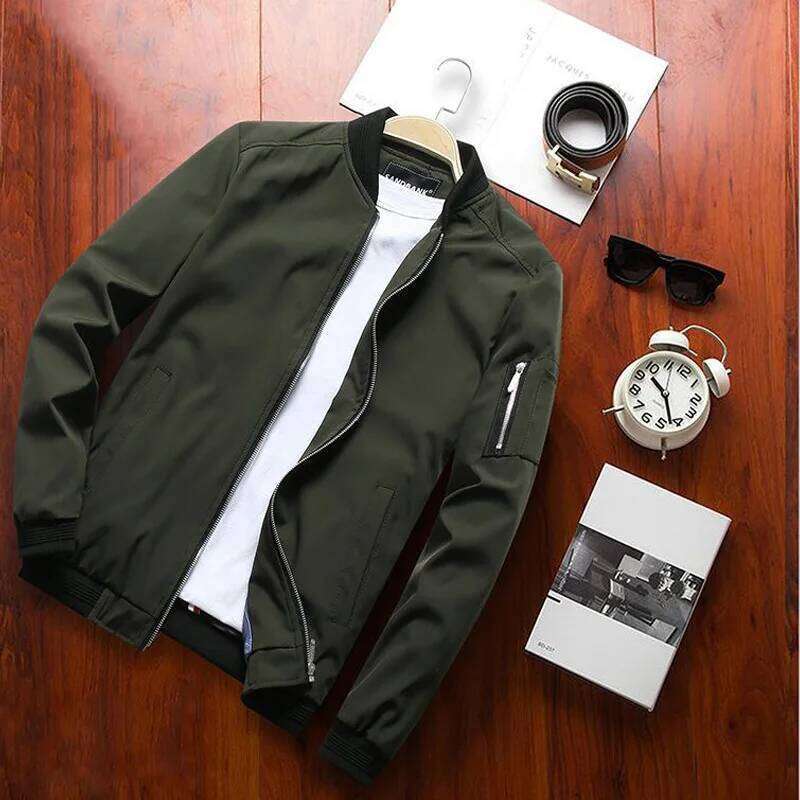 New Men Fashion Casual Slim Sportswear Bomber Jacket Mens jackets men and Coats Plus Size S- 4XL 26H0311