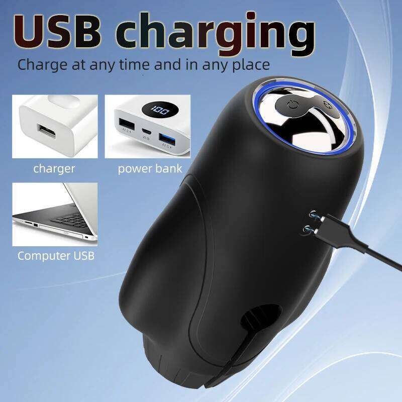 Male Masturbator Toys for Men Glans Trainer Vibrator with 10 Rotation Licking Vibration Pocket Pussy Stroker Adult Sex Toy Z260312