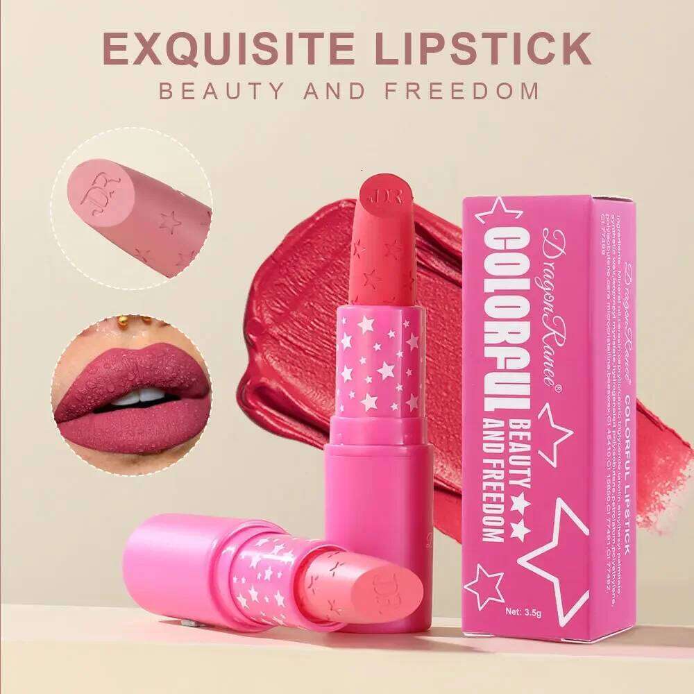 3Pcs/Box Korean Matte Lipstick Set for Women Waterproof Long-Lasting High Pigmented Lipgloss Cosmetic Beauty Makeup W260311