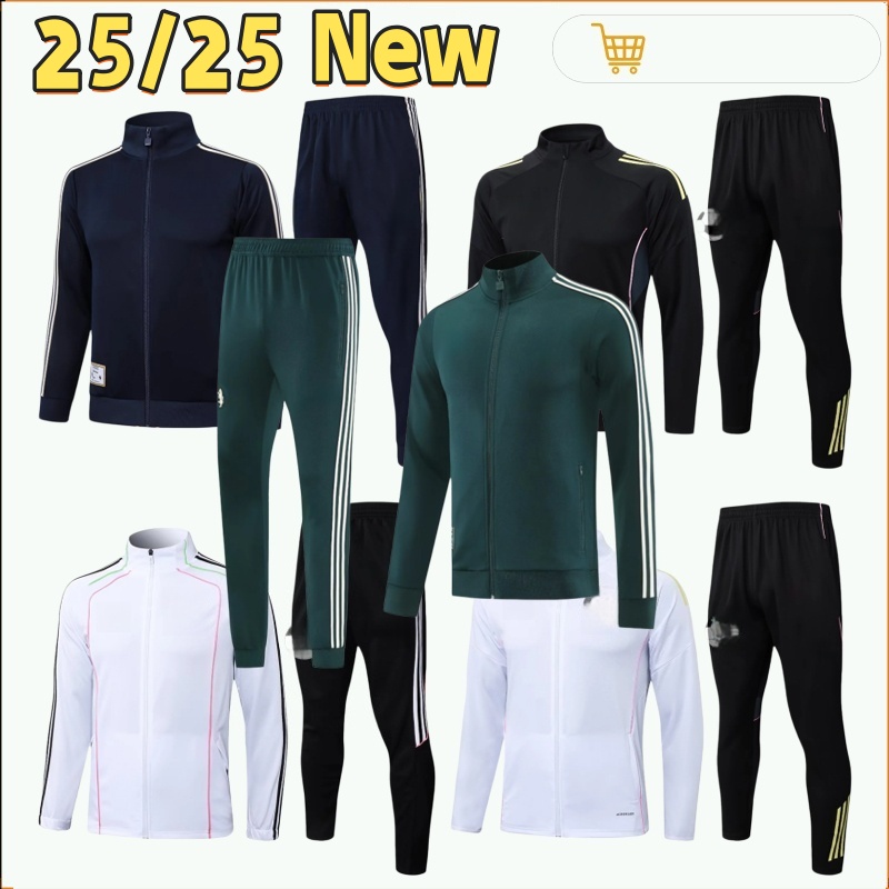 2025 2026 tracksuit Jacket suit long training suit 25/26 long sleeve suit kit uniform chandal adult sweatshirt Sweater long sleeved men kids sets juve