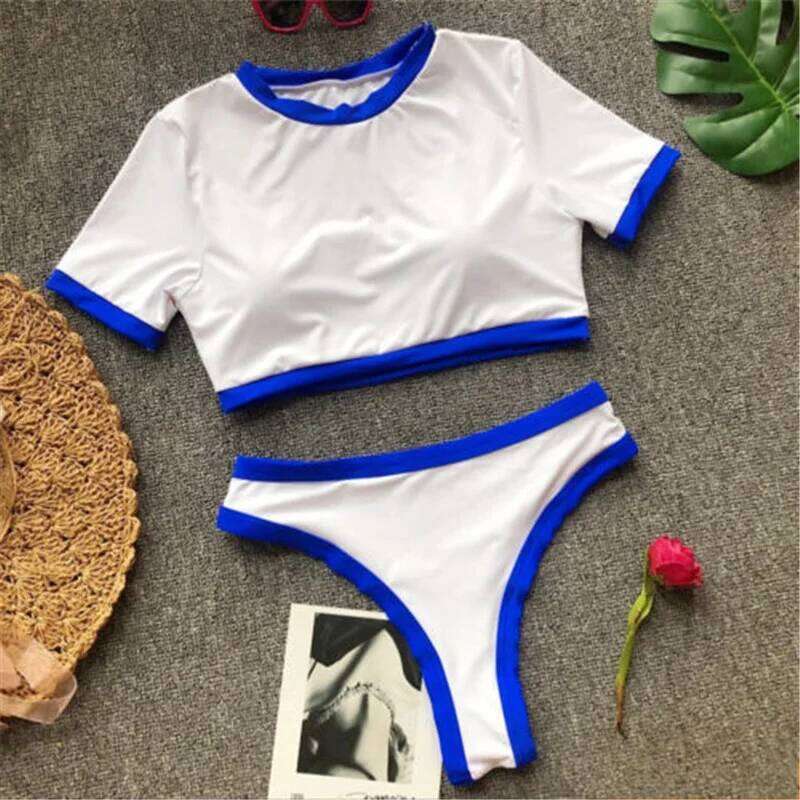 Women Summer Swimwear Bathing Suit Bikini + Top Beach Mesh See-Through T Shirt Set Women's Swimsuit Y260303
