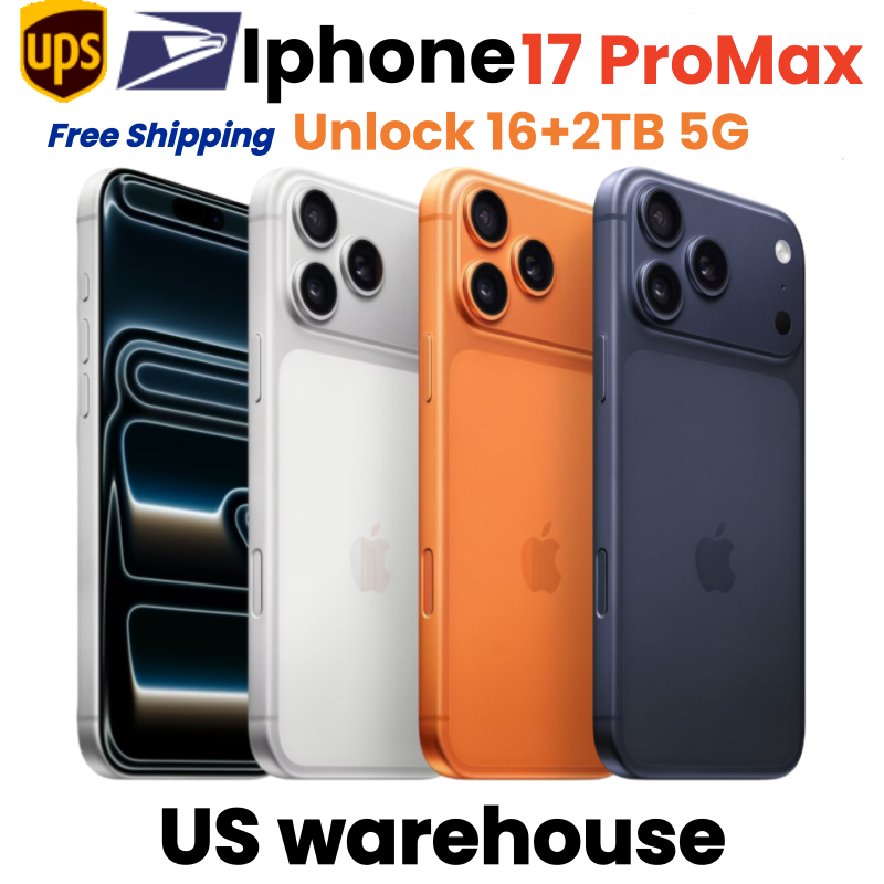 iPhone 17 Pro Max Style Unlocked 5G Smartphone 16GB+2TB 48MP/108MP Camera Face ID Full Screen