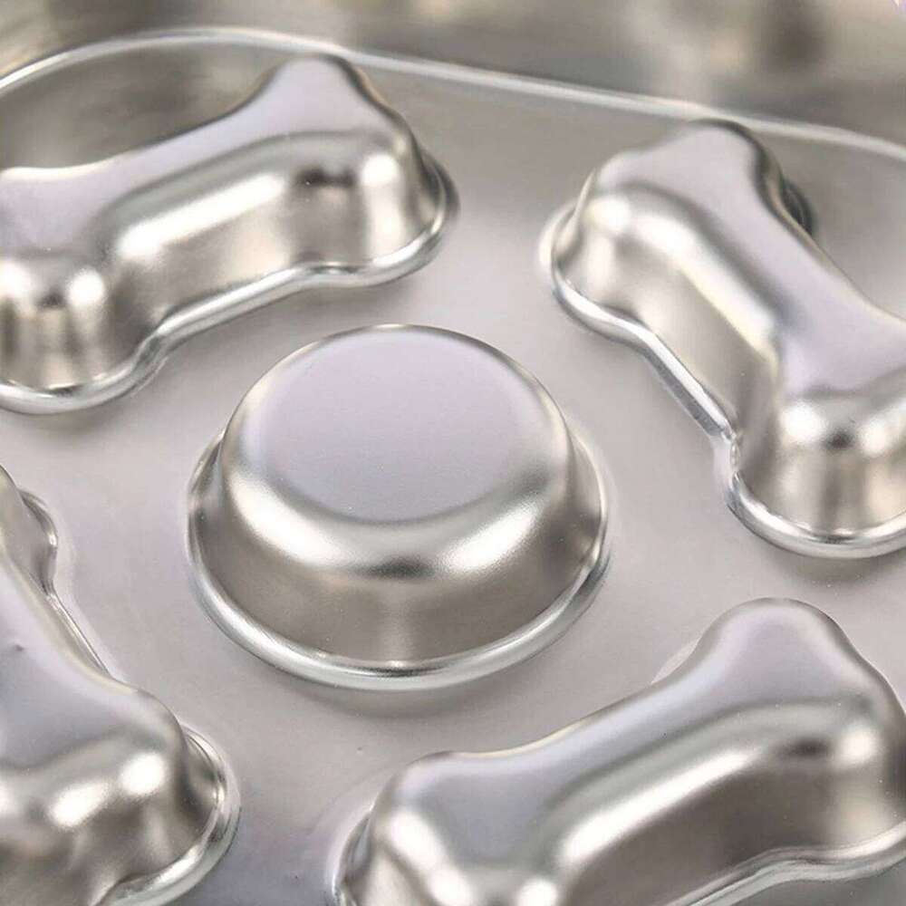 304 Stainless Steel Slow Feeder Bowl - Anti-Slip Silicone & Bone/Heart Design, 8.4-9.8in for Cats/Dogs 26Y0312