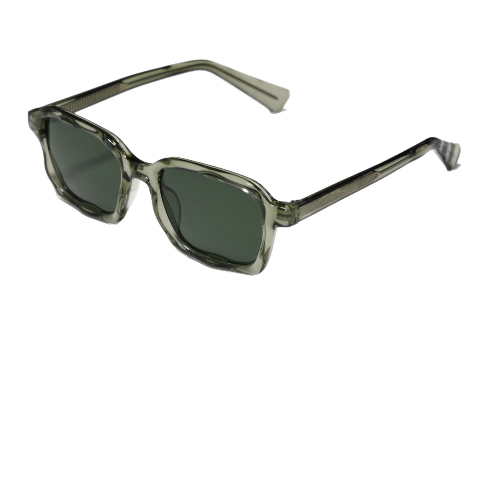 2026 New Fashion Square Small Frame Personalized Trendy Acetate Clip-On Sunglasses for Women,