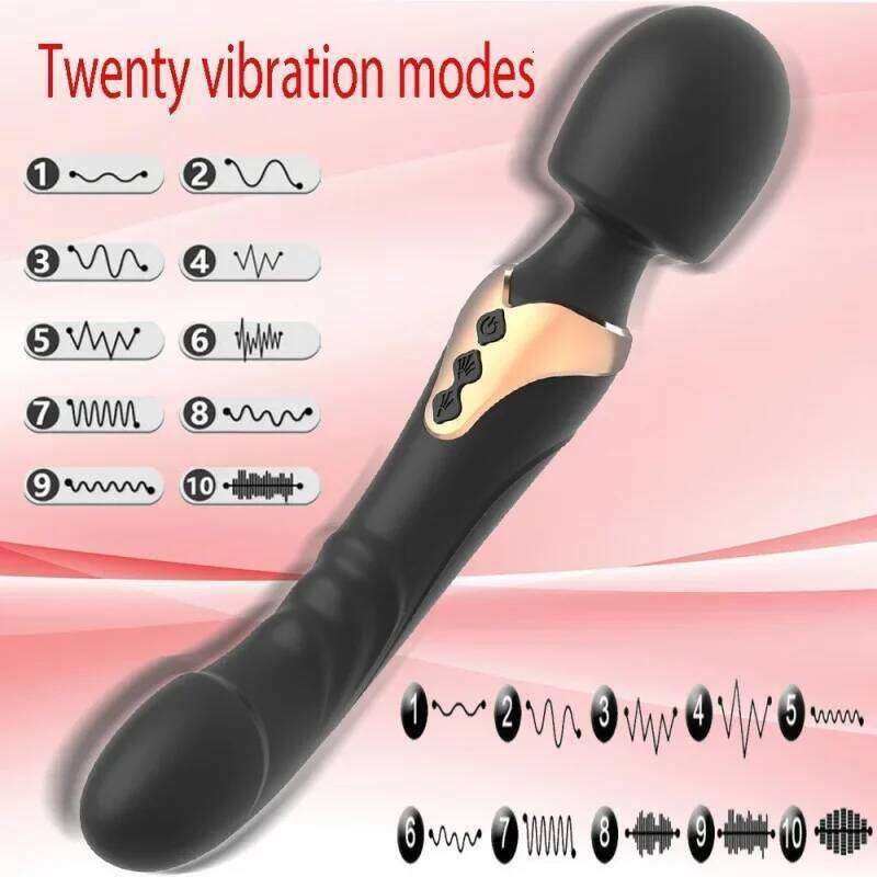 Dual Motor Powerful Vibration Masturbation Soft Stick G-Spot Clitoris Stimulator Dildos Silicone Vibrators Adult Sex Toys Z260312