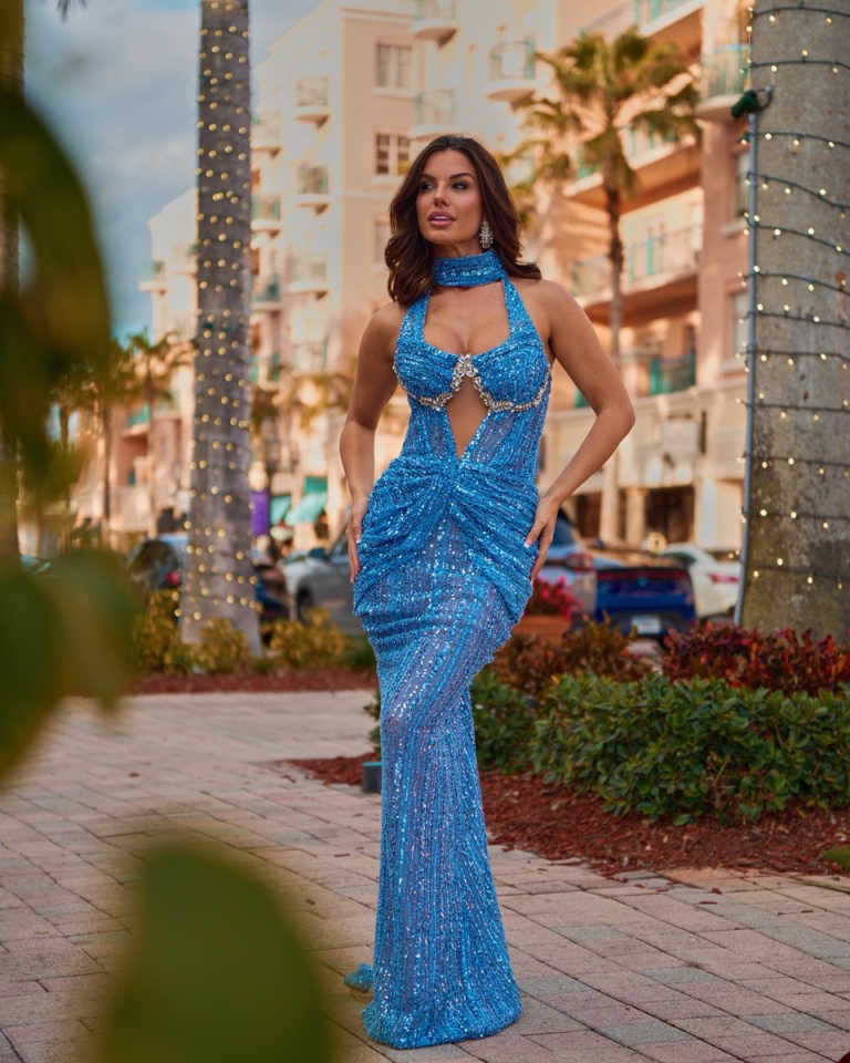 Elegant Evening Dresses Mermaid Halter Sequins Backless Party Dress Dresses Celebrity Prom Gown Customized Vestido De Novia