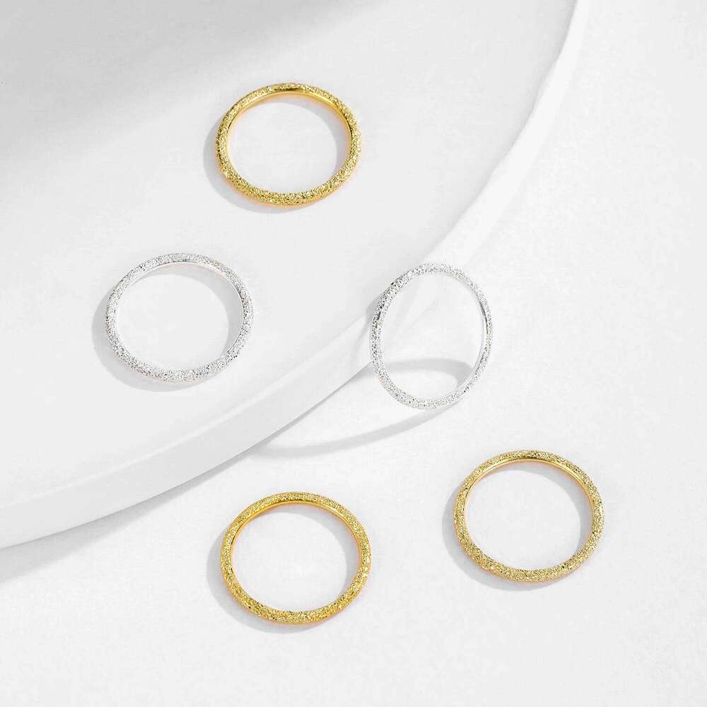 MODIAN 999 Pure Silver Trendy Sparkling Stackable Eternity Band Rings For Women Daily Vacation Chill Fine Jewelry Accessories H260312