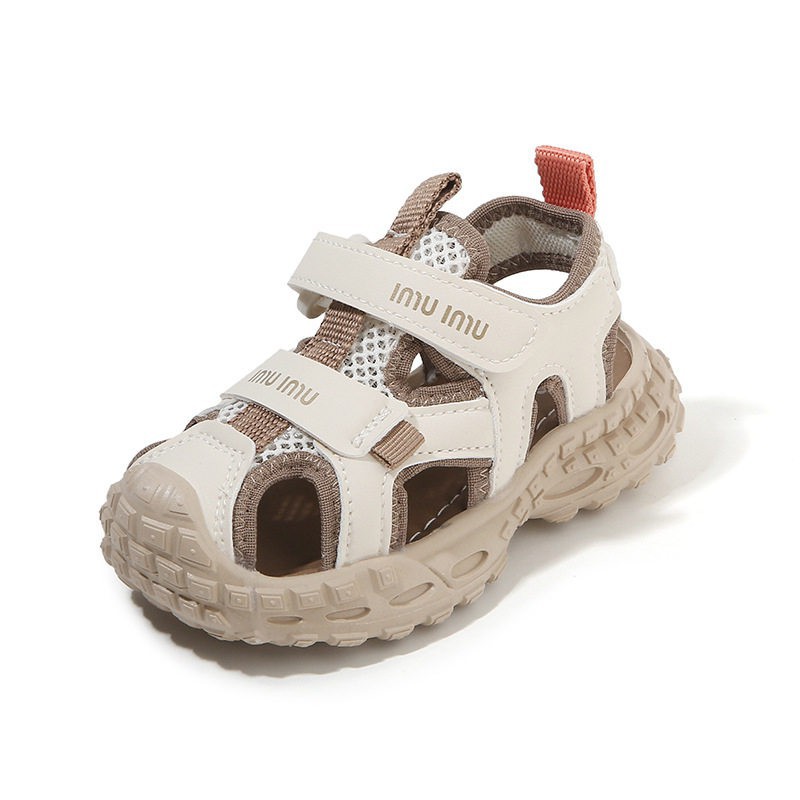 Kids Closed Toe Sport Sandals eco-friendly safety comfort lightweight Punta Cerrada Breathable Mesh Non-Slip Toddler Beach Shoes with Adjustable Strap