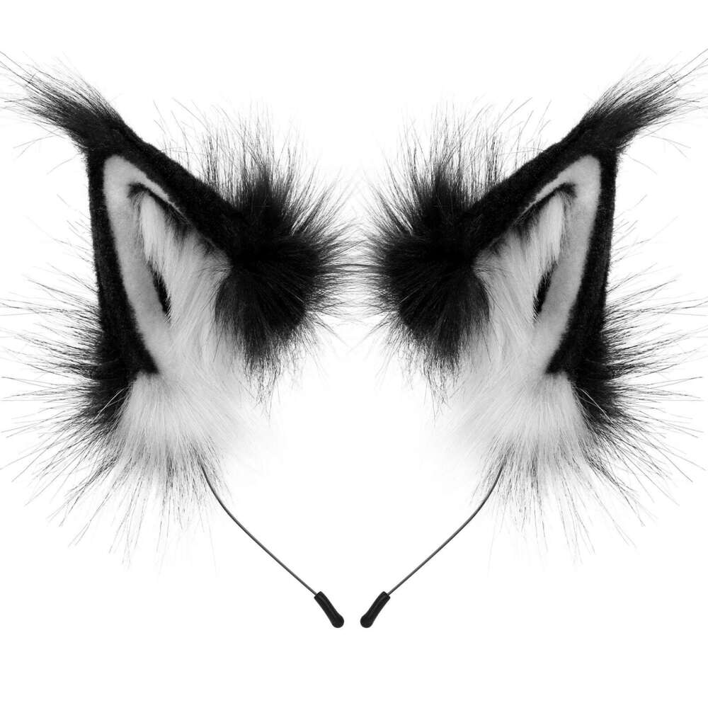 New Personalized Adjustable Headband Halloween Role-Playing Fox Ears Cosplay Plush Hair Accessory