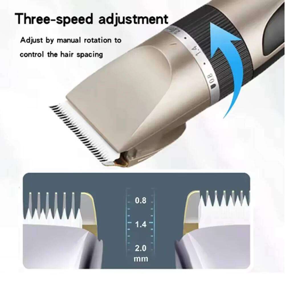 Professional electric men barber beard rechargeable clippers ceramic blades hair trimmer Adult Kid C260312