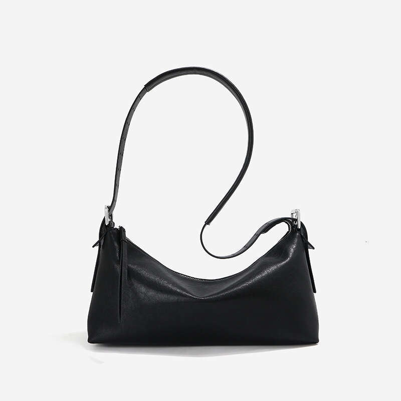 Luxury Bags Vintage Top Grain Vegetable Tanned Casual Shoulder Underarm Women Large Capacity Classic Genuine Leather Crossbody Hobo Bag For Commuting 