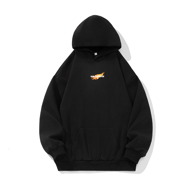 Style 3D Fireball Print Hoodie Designer Hoodie Spring New Couple Loose Hoodie Trendy Brand Jacket