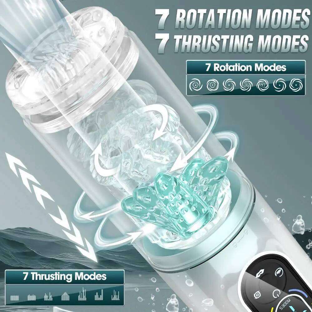 Automatic Masturbator, Male Enlargement Trainer, Rechargeable LED Display Penis Pump,Hands-Free Adult Sex Toy Z260312