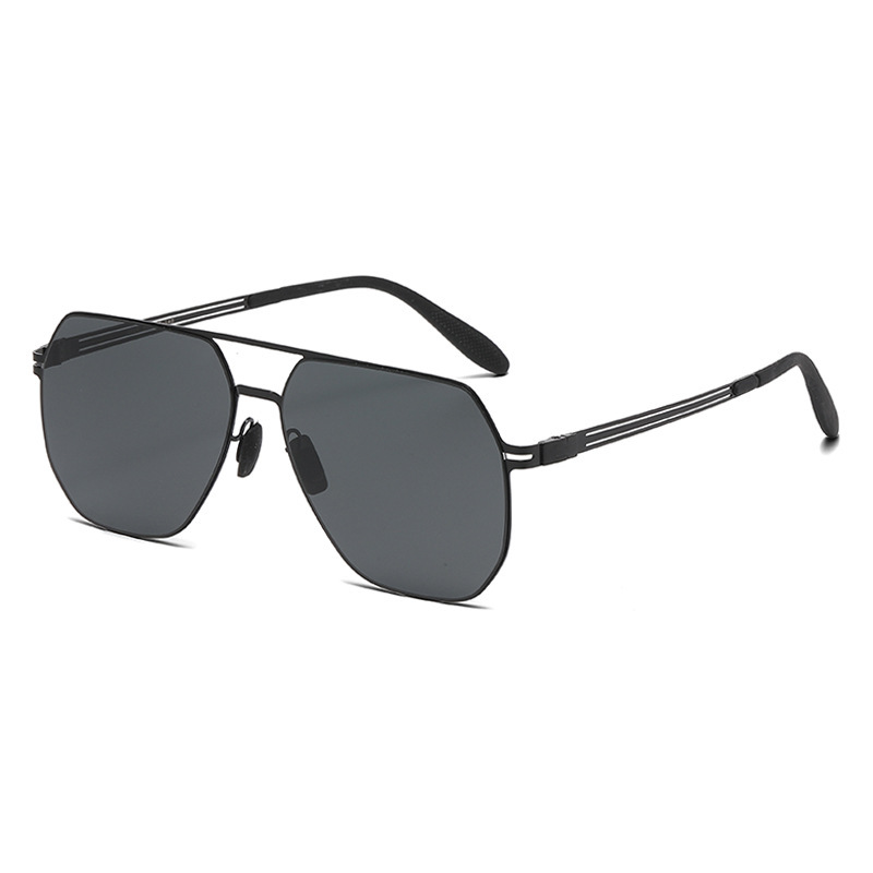 Outdoor Fishing Nylon Polarized Sunglasses for Men 2026 New Square Frame Glasses Men's High-End Sun Protection Eyewear