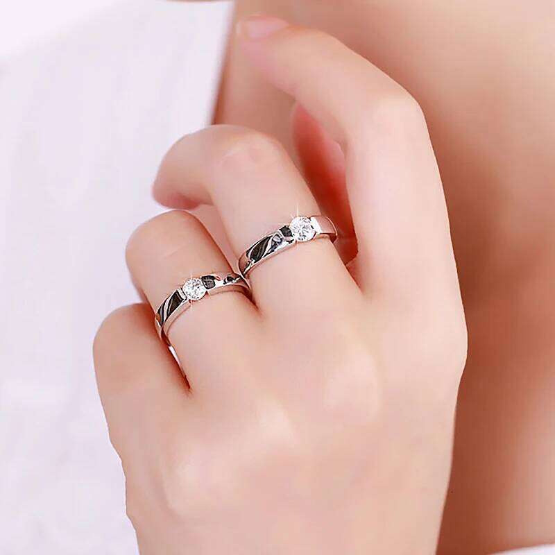 Princess Cut Stone Engagement Wedding Rings For Women Rose Gold Color Couples's Promise Ring Fashion Jewelry All Size DFR400 H260312