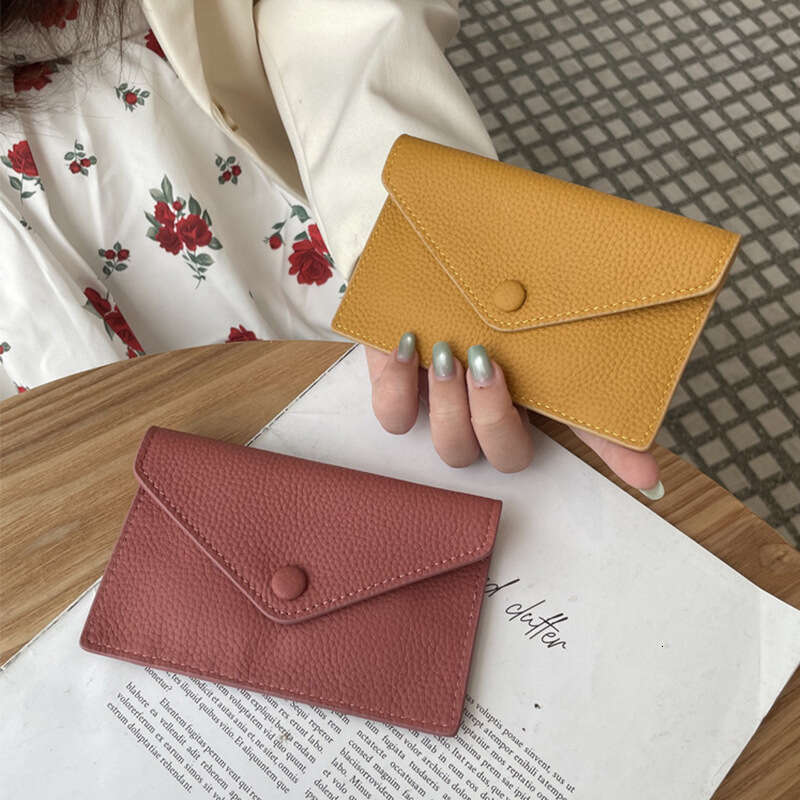 Luxury fashion wallet Fashion Simple Women S Wallet Korean And Japanese Style Envelope New Top Layer Cowhide Mini Coin Purse Multi Card Slot Lightweig