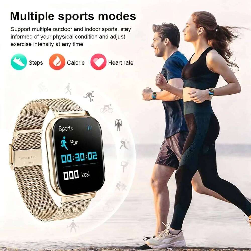 LAXASFIT Fashion Smartwatch Watch Faces DIY Bluetooth Calling 1.83-inch HD Voice Assistant Message Alerts Men and Women