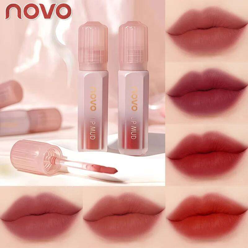 Matte Silky Velvet Lipstick, Creamy Texture, Long Lasting High Impact Color, Waterproof, Non-Stick Cup, Lip & Cheek Dual-Use, W260311