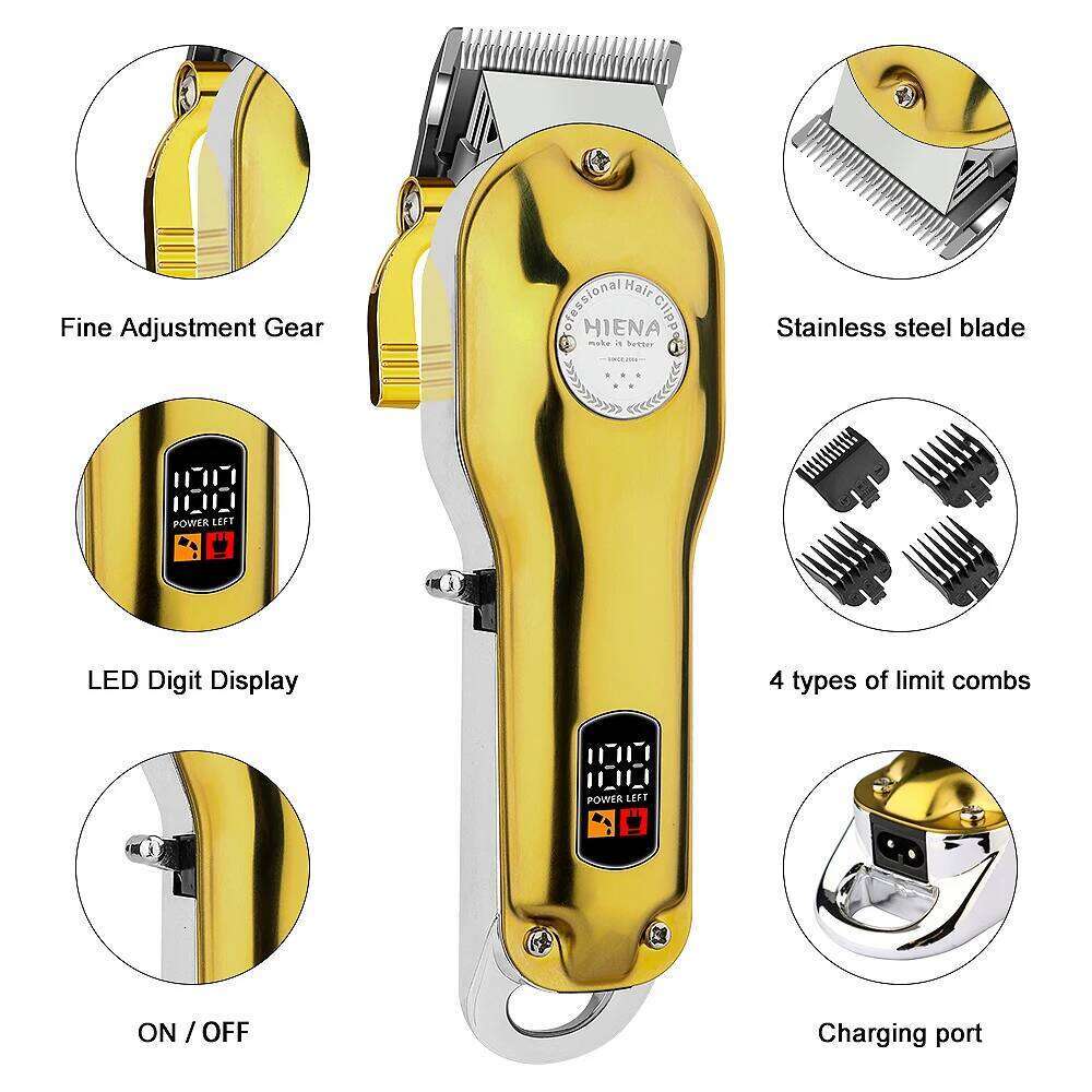 HIENA trimmers Hair cutting machine professional barber machines electric shaver man beard Barber shop men's hair clipper C260312
