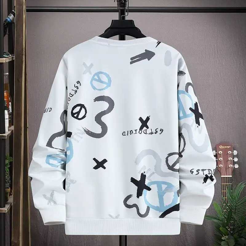 New Spring Collection Mens Sweatshirt Japanese Cartoon Graphic Hoodie Plus Size Top Loose Fit Fashion Mens Clothing M260312