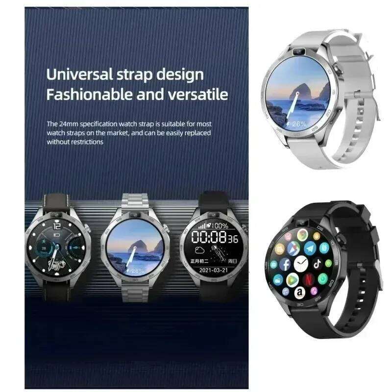 X11 4G Smartwatch for Men, 1.85" Screen, Android OS, 8GB+ 128GB, Dual Camera, Wi-Fi, GPS, 1380mAh Battery, SIM Card Support
