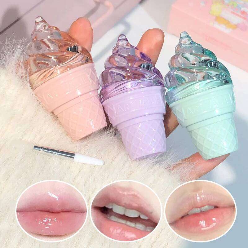 CACE Fluffy Ice Solid Gloss - Glossy Shine, Hydrating Formula, and Reduces Lip Lines W260311