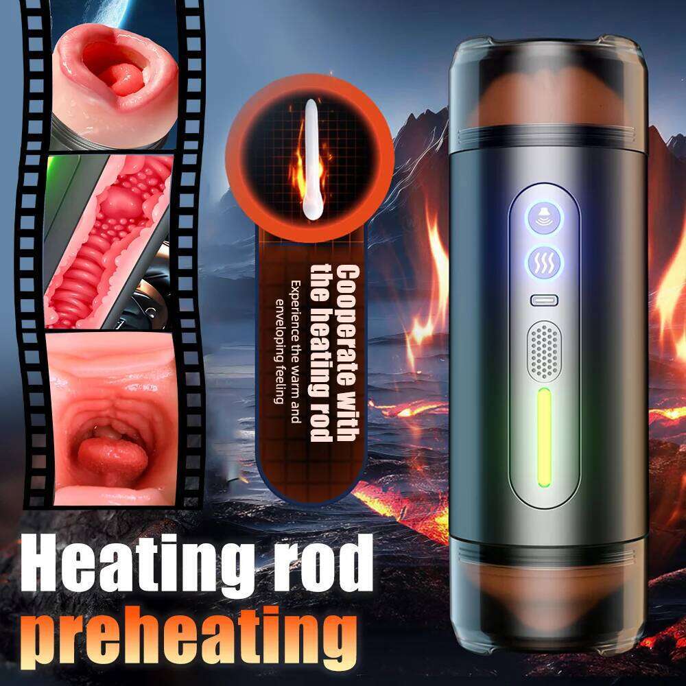 Adult Male Masturbator Cup Pocket Vagina Pussy Vaginal Penetration Prostate Massager Intelligent Voice Sex Toys for Men Z260311