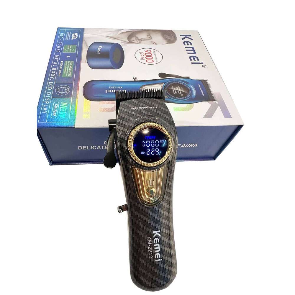 Kemei KM-2242 Trimmer Baber Professional Clipper Hair Cutting Machine With Charging Base For Electric Men Gift C260312