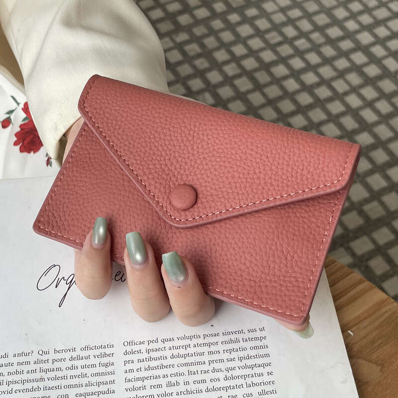 Luxury fashion wallet Fashion Simple Women S Wallet Korean And Japanese Style Envelope New Top Layer Cowhide Mini Coin Purse Multi Card Slot Lightweig