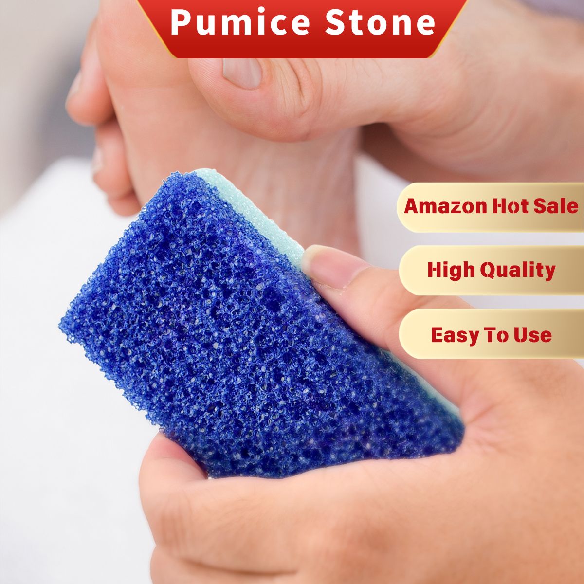 12Pcs PU Pumice Stone 2 in 1 Grinding Exfoliate Dead Skin Foot File