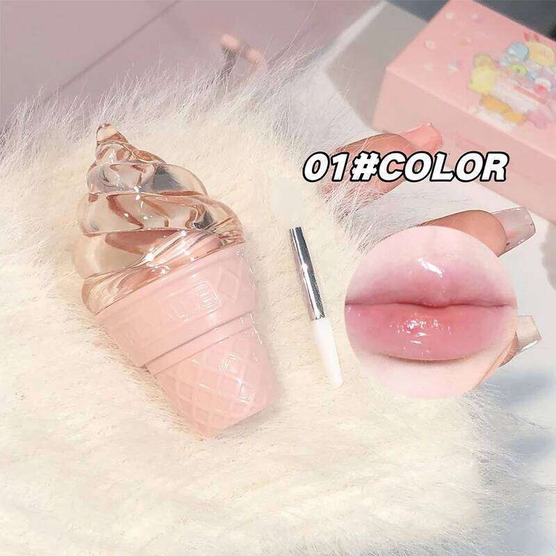 CACE Fluffy Ice Solid Gloss - Glossy Shine, Hydrating Formula, and Reduces Lip Lines W260311