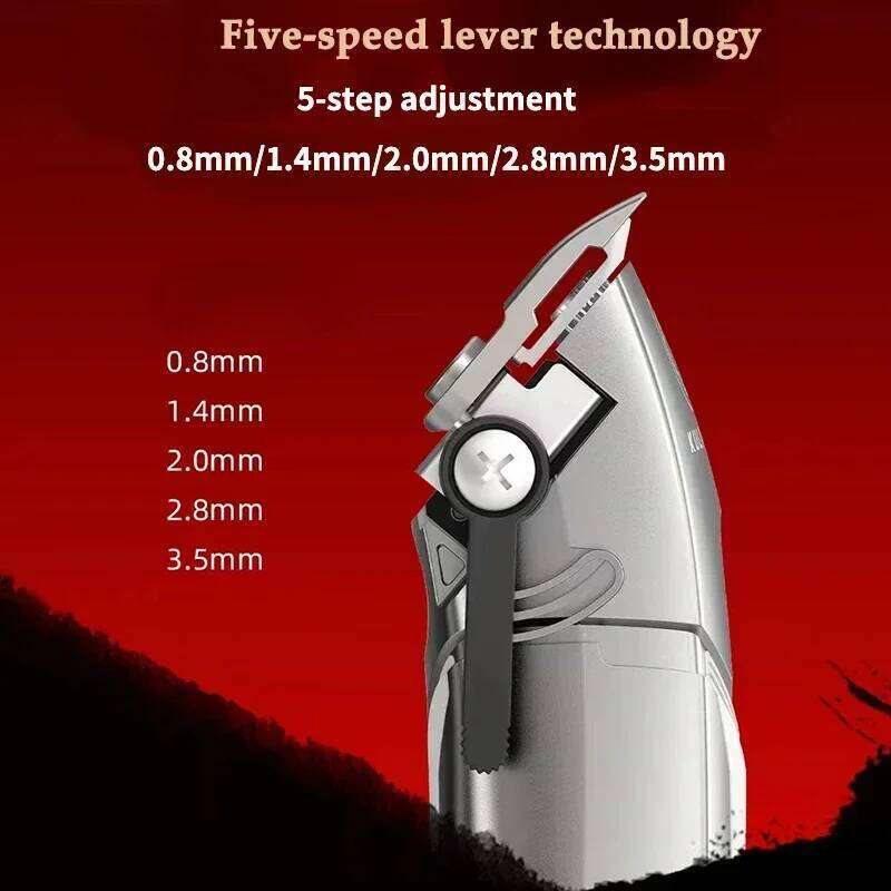 Madeshow Kulilang R55 R66 R77F Professional Men's Clipper Trimmer Wireless Barber trimmer for men Oil Head Hair Salon C260312