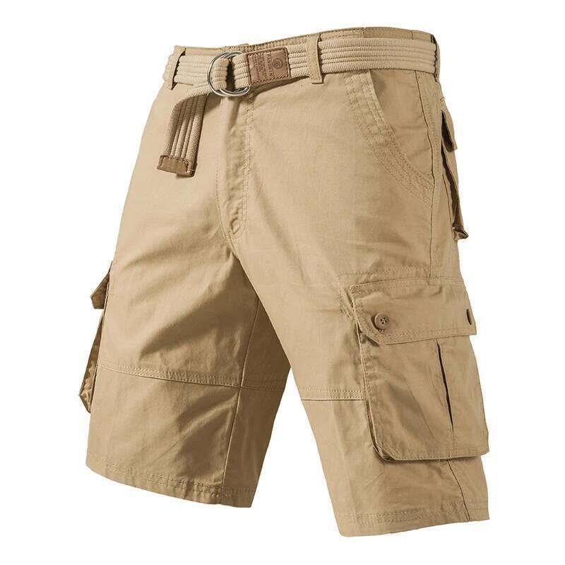 Cargo Knee Men Sports Casual Bermuda Plus Size Cotton Half Golf Straight Running Gym Shorts Pants