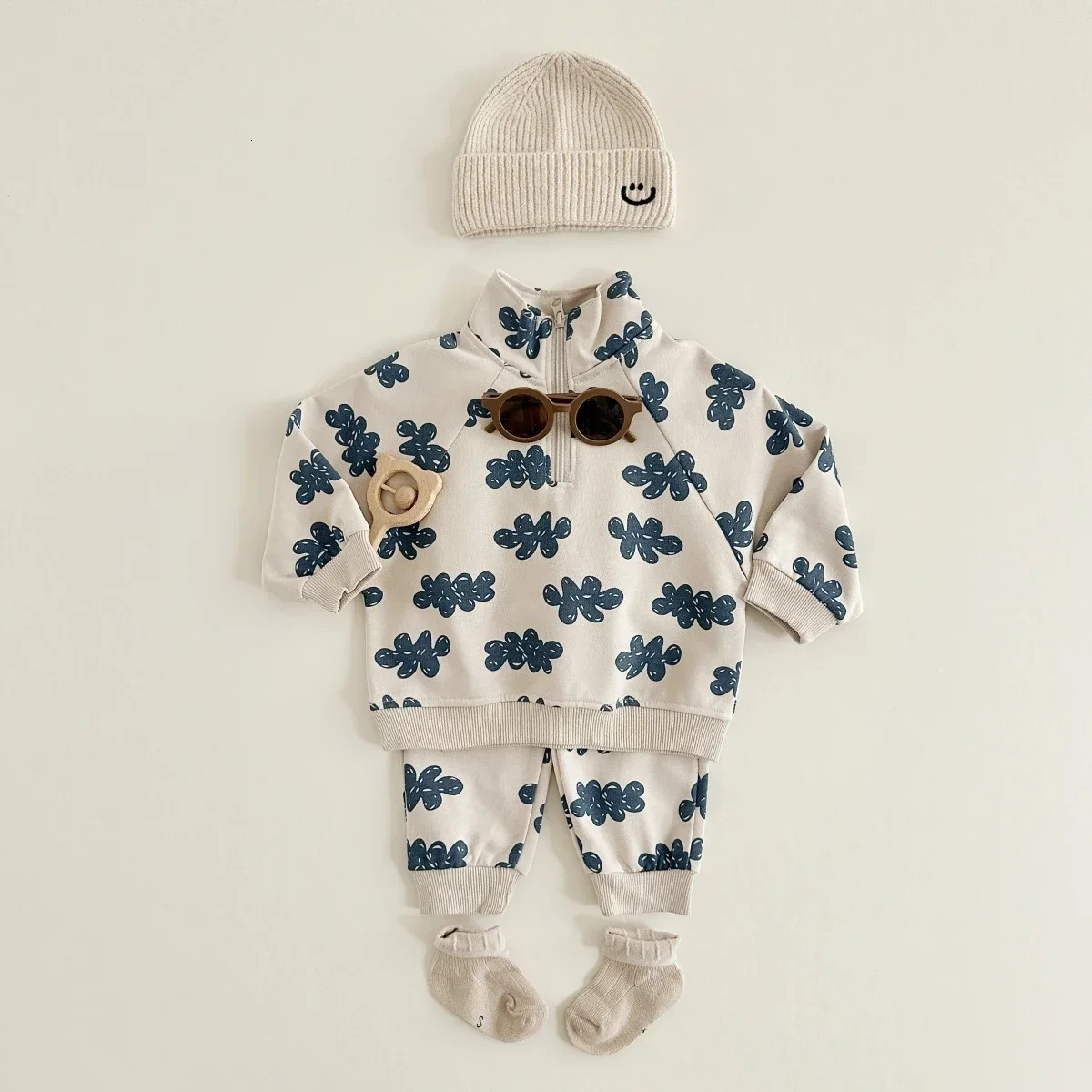 Autumn Baby Clothes Sets Boys Girls Sweatshirts Long Sleeve Pullover Sweatpants Suit Kids Outfit 2Pcs Children 260311