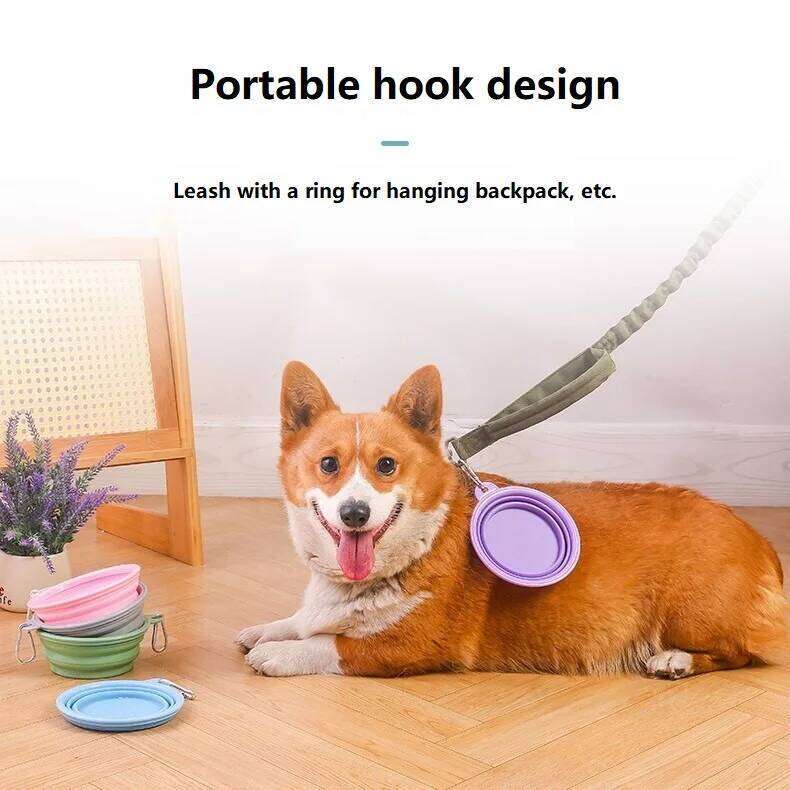 350ML Folding Dish Collapsible Pet Dog Cat Water Bowl Drinking Fountains for Dogs 26Y0312