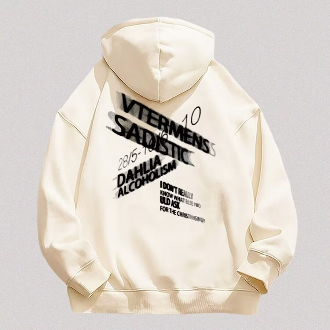 Autumn And Winter Designer Hoodie Light Gray Thin Simple Hooded Sweatshirt For Women Casual Thickened Loose-fit Sweatshirt For Men