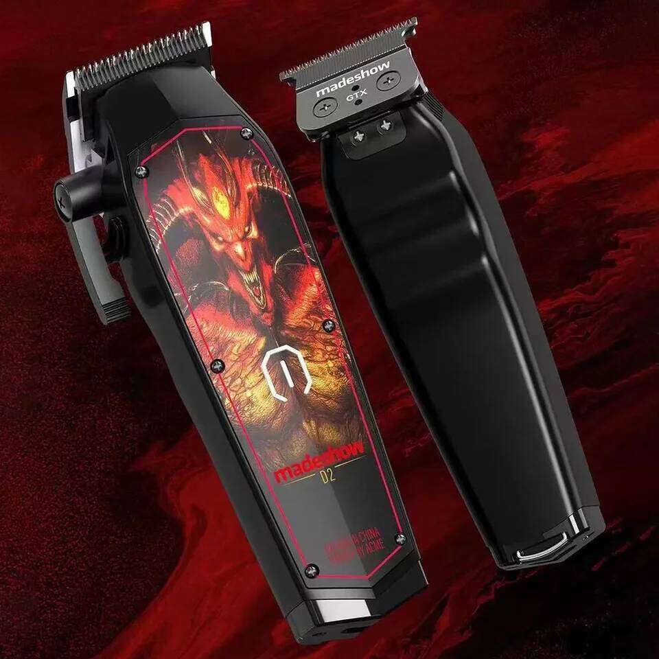 New MadeShow D2 M10M11 Professional Hair Clipper + Trimmer Set 0.1mmMair Machine Cutting T Blade Speed High Quality C260312