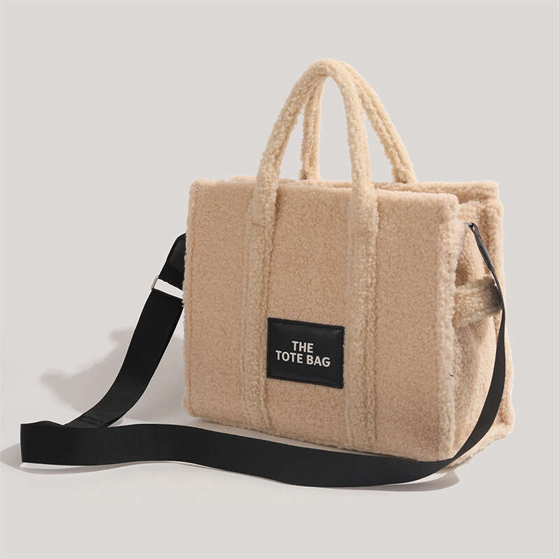 CHARHP&KEJNT Genuine Large Capacity 2026 New Versatile Plush Single-Shoulder Commuting Crossbody Bag