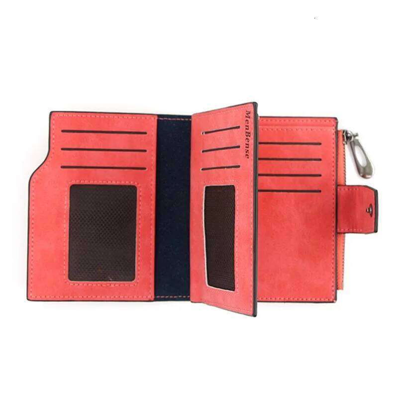 New Ladies Short Women's Zipper Wallet Multi-function Fashion Simple Fresh Large-capacity Leather Coin Purse Clutch