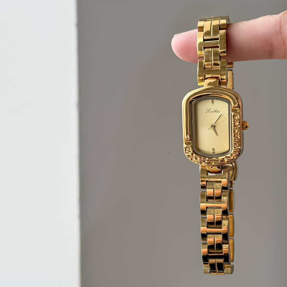 With Box Steel Band Oval Women's Mother-of-Pearl Design Face Waterproof Dainty Watch Free gift