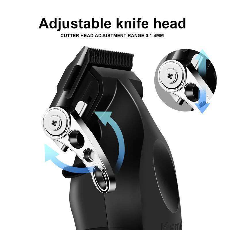 Kemei KM-2296 Professional Clipper for Men Cutting with Seat Charger Hair Trimmer Haircut Machine C260312