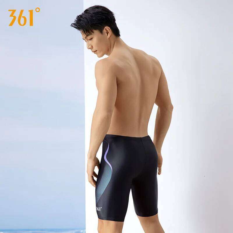 361 Men Water Repellent Professional Competitive Swim Trunks WaterProof Racing Short Pants Quick-Drying Surfing Beach Briefs Z260312