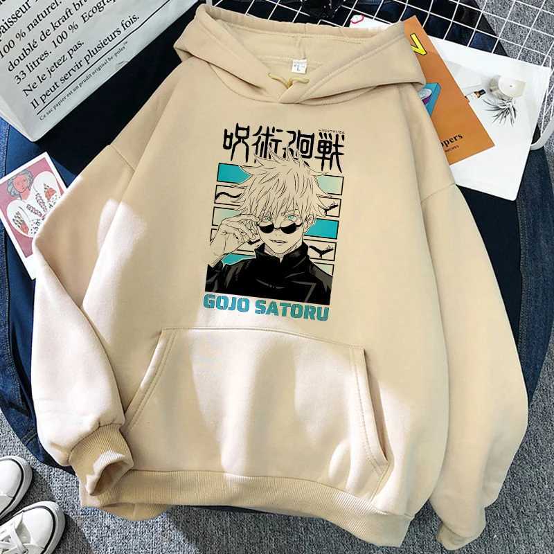 Streetwear 90S Hoodies Japanese Anime Manga Jujutsu Kaisen Hoodies Hoodie Cartoon Gojo Satoru Yuji Itadori Sweatshirt Unisex M260312