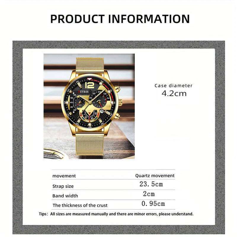 Fashion Mens Business Watches Luxury Quartz Wrist Luminous Clock Men Casual Calendar Watch