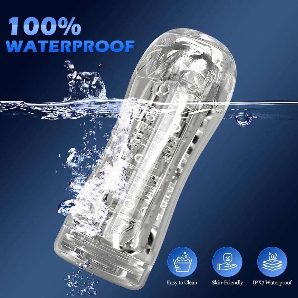 Male Masturbator Pussy Sex Toy 3D Soft Transparent Vagina Endurance Exercise Adult supplies Vacuum Pocket Cup for Men Z260312