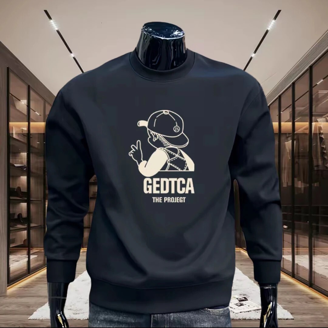 Sttion Utumn Nd Winter New Stylish Men's Swetshirt Unique Trendy Brnd Loose Round-neck Long-sleeve Top Verstile Designer Hoodie Nd Csul