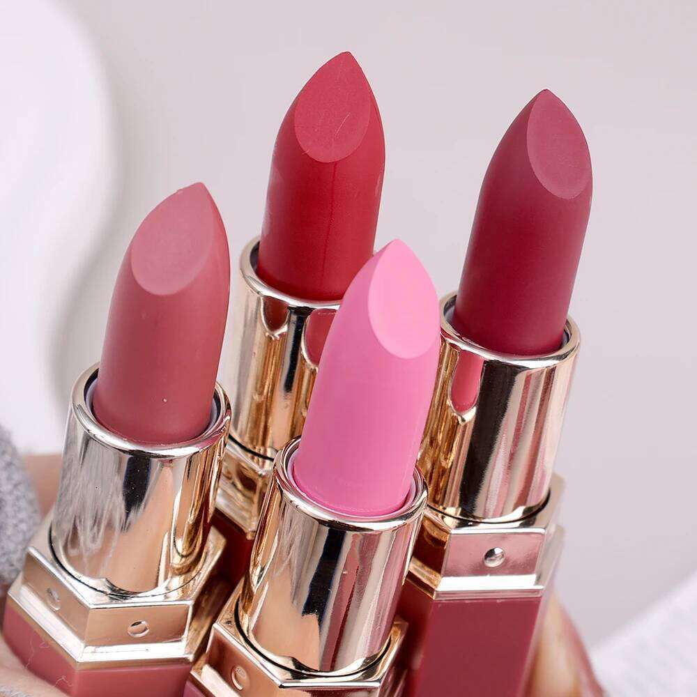 6 Colors Matte Lipstick Waterproof Velvet Nude Pink Stick Pen Lasting Non-stick Cup Red Lip Glaze Sexy Lips Makeup Cosmetics W260311