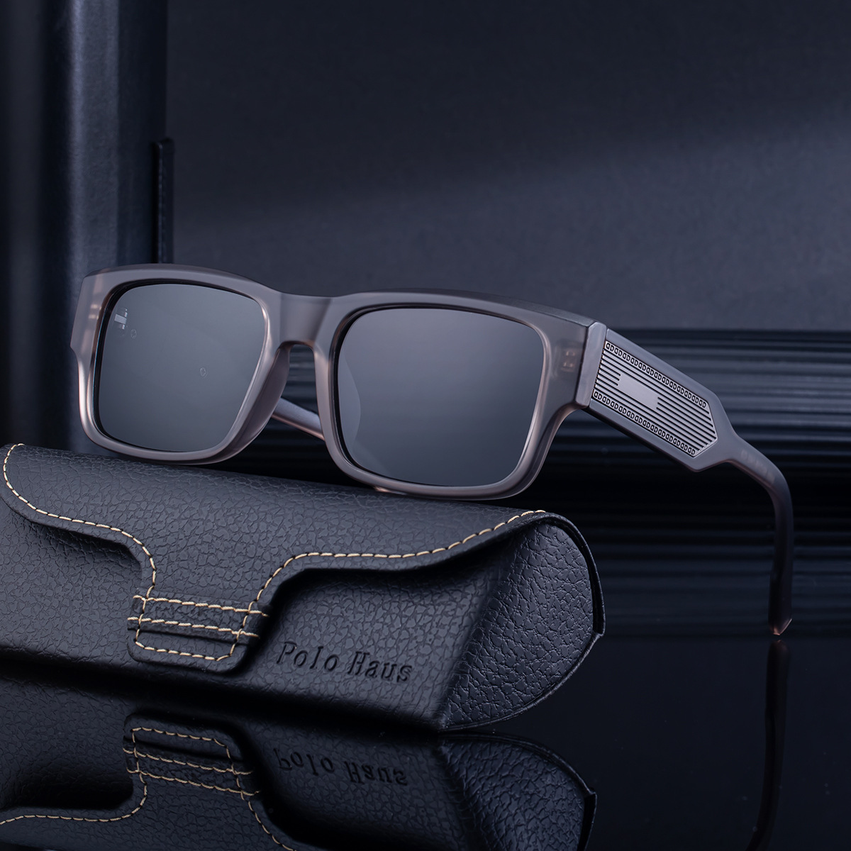 2026 New Fashion Square Polarized Large Frame Outdoor Versatile Driving Sun Protection Sunglasses for Men