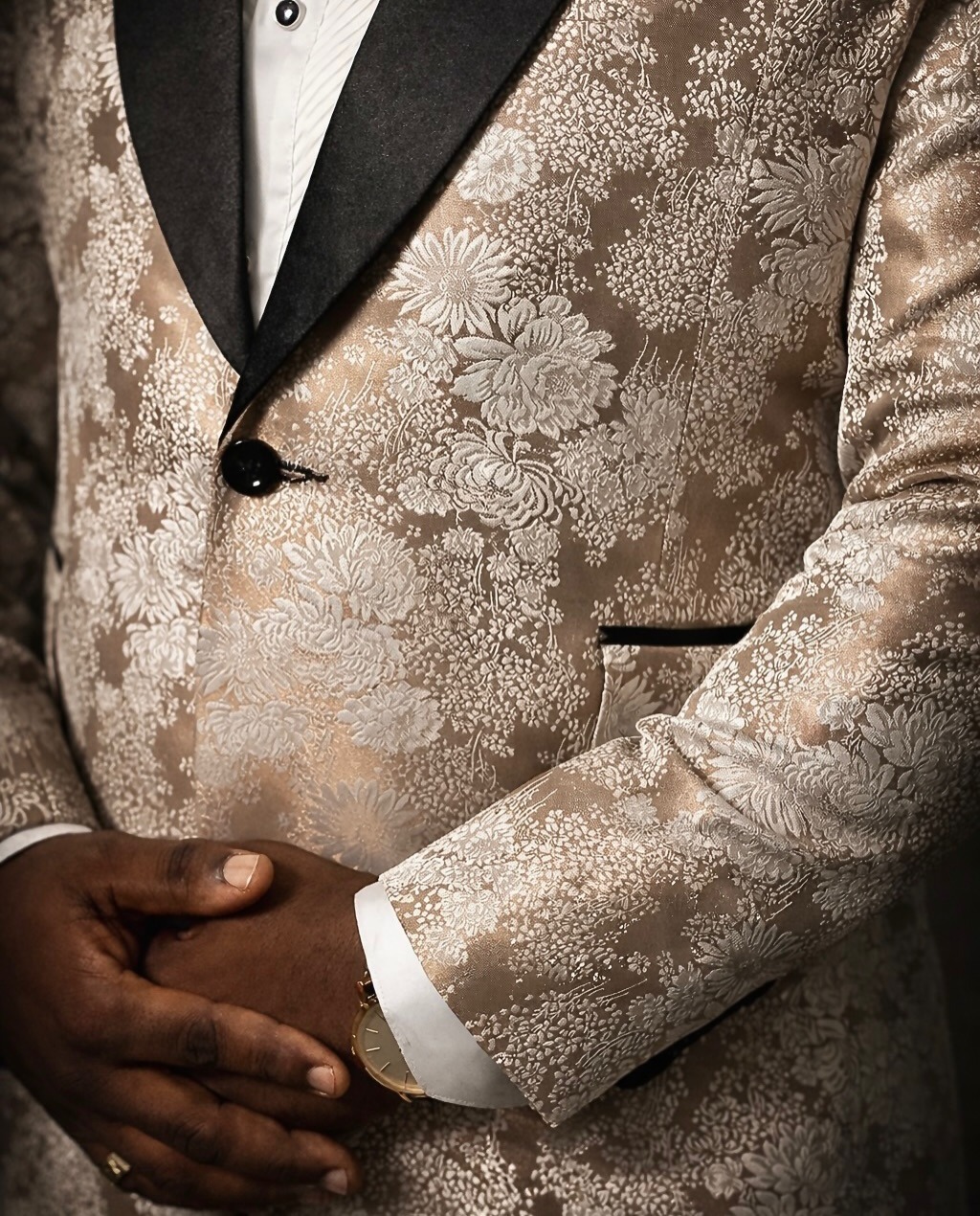Vintage Men Suits 2 Pieces Shawl Lapel Blazer Tailor-Made Jacquard Jacket One Button Groom Prom Party Customized Coat Black Pants Plus Size